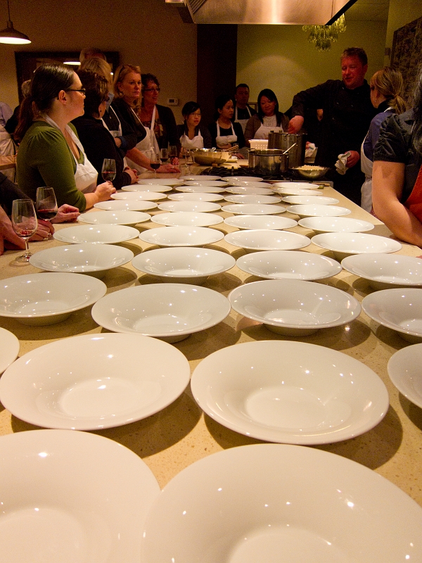 KitchenParty016.jpg - Getting ready to plate the risotto