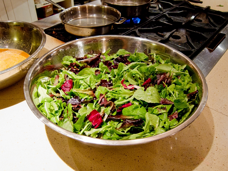 KitchenParty027.jpg - Arugula Salad with Lemon Vinaigrette